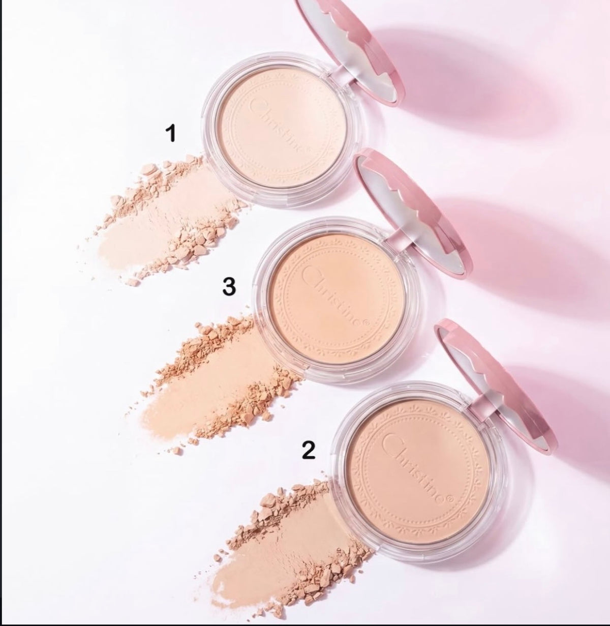 Christine Compact powder with box|Shade 01