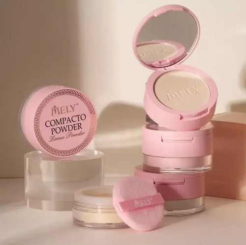 Mely 2 in 1 compact and loose powder